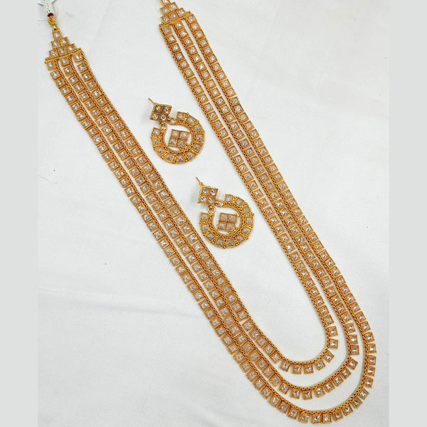 Padmawati Bangles Copper Gold Pota Stone Necklace Set