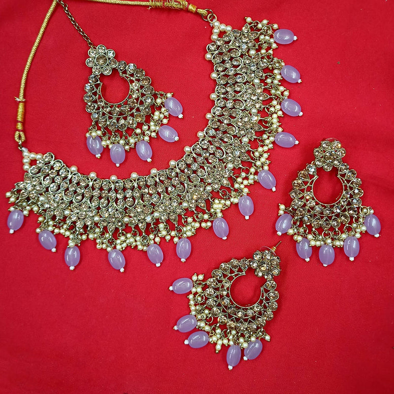 Padmawati Bangles Austrian Stone Necklace Set