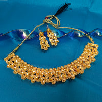 Midas Touch Kundan Stone Gold Plated Necklace Set