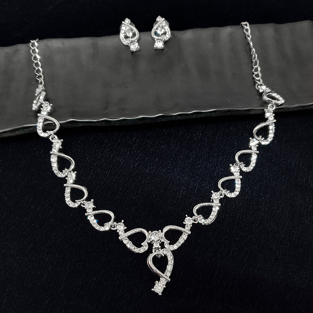 Midas Touch Silver Plated Necklace Set