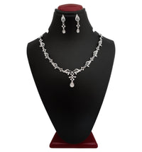 Midas Touch Austrian Stone Silver Plated Necklace Set