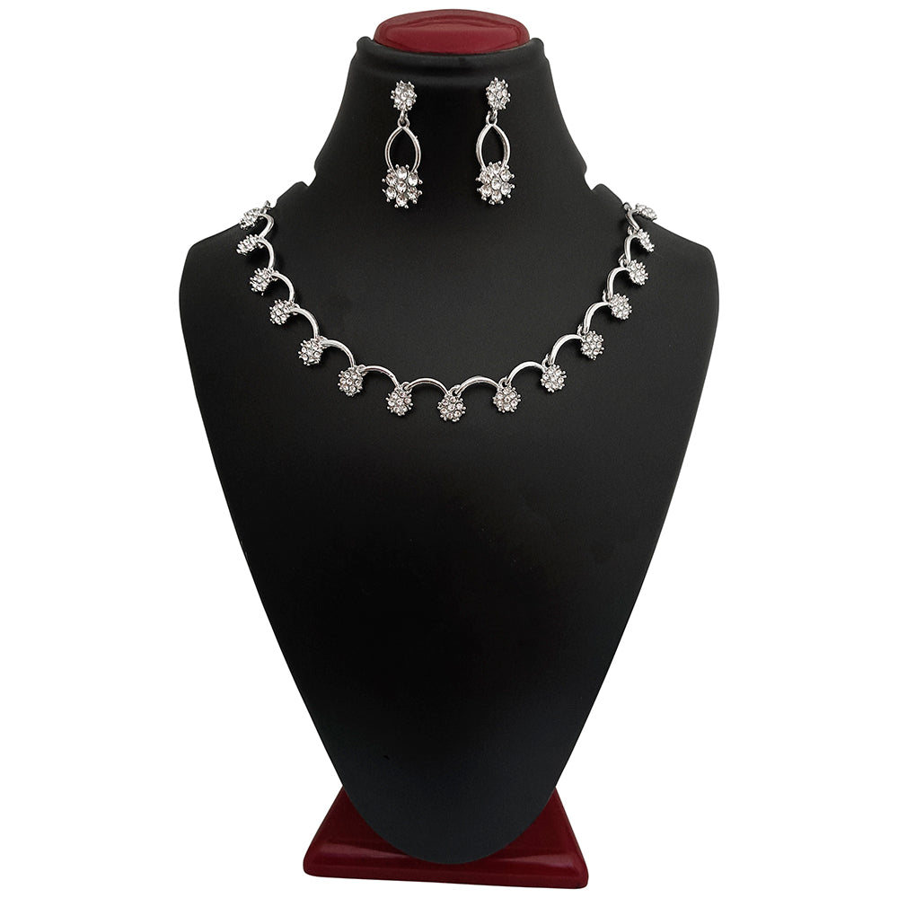 Midas Touch Silver Plated Necklace Set