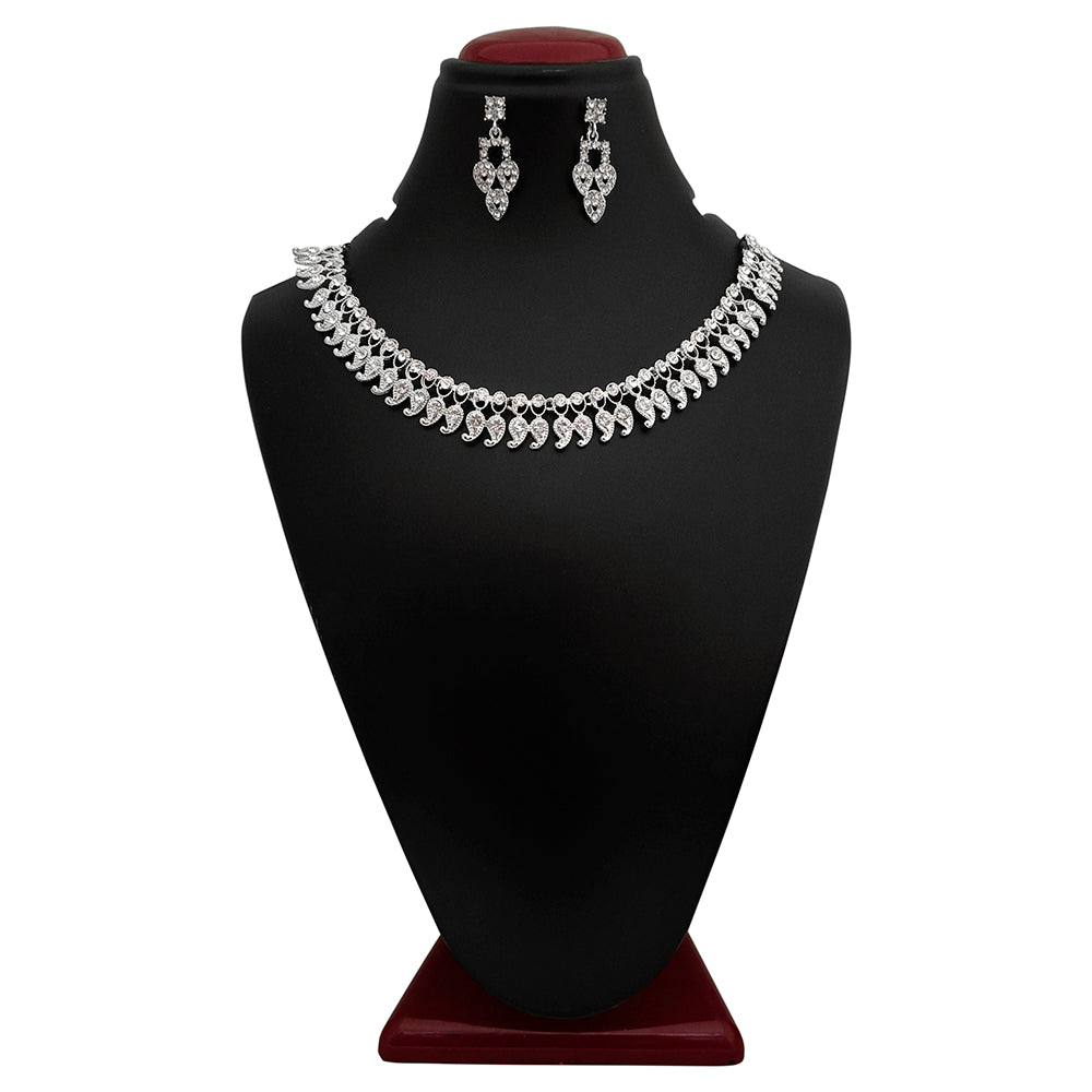 Midas Touch Silver Plated Necklace Set