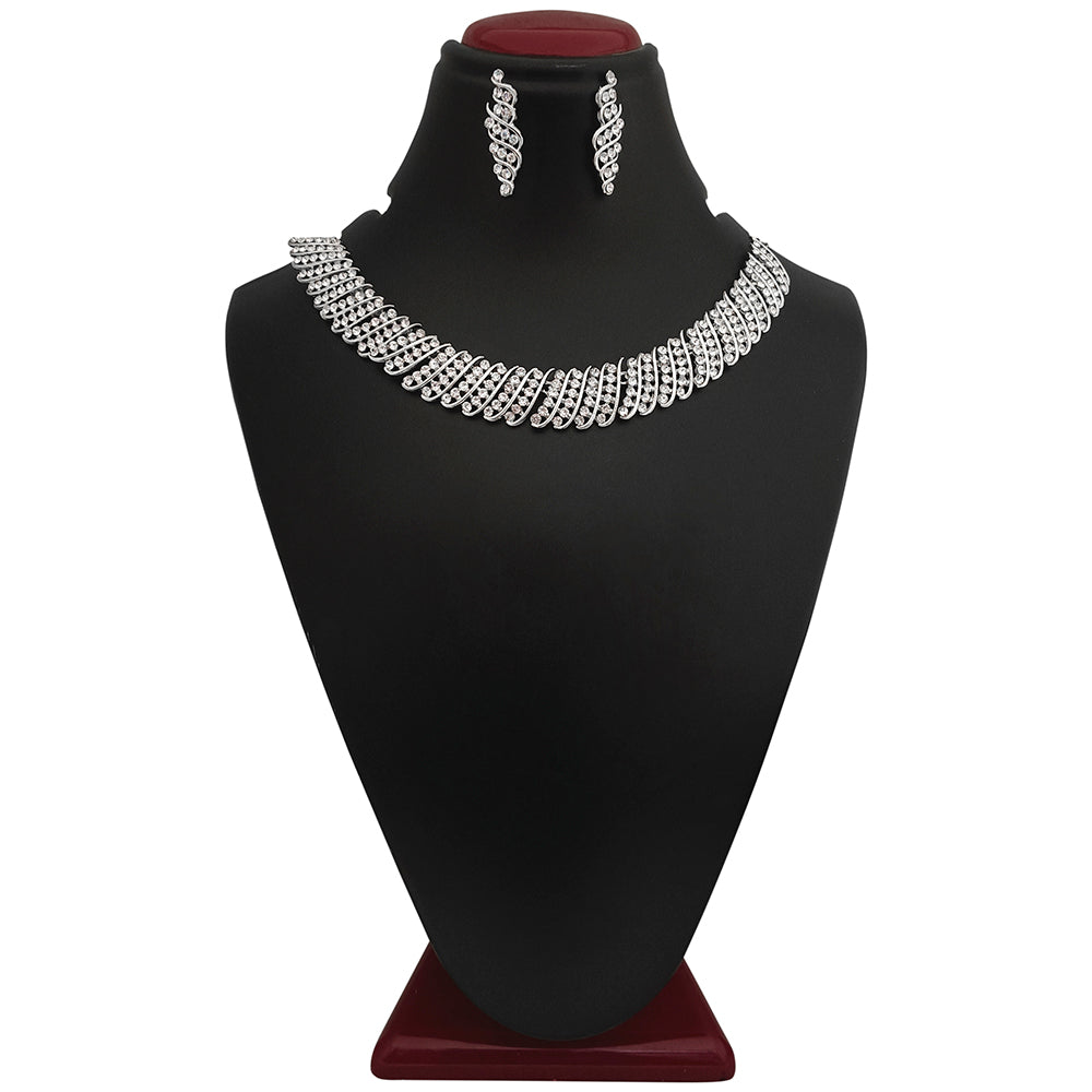 Midas Touch Silver Plated Necklace Set