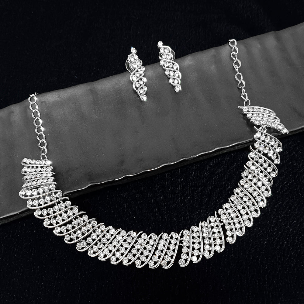 Midas Touch Silver Plated Necklace Set