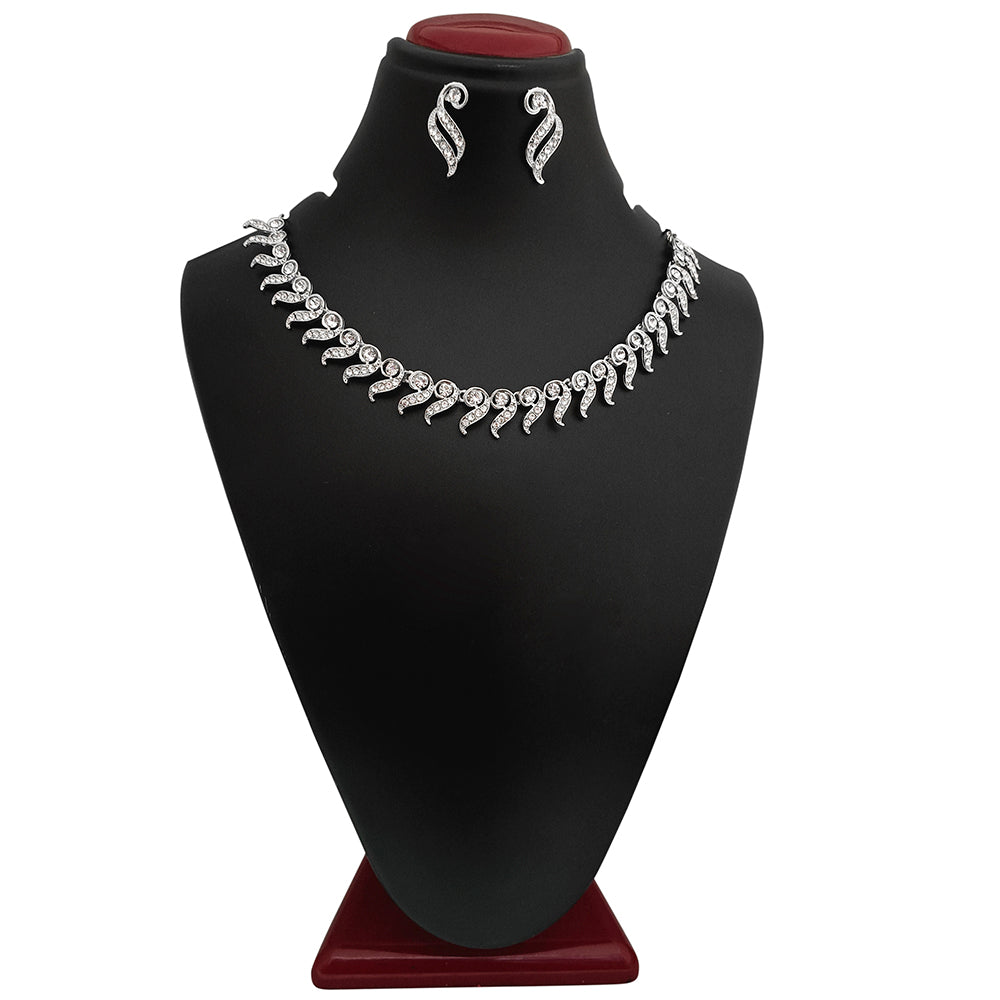 Midas Touch Silver Plated Necklace Set