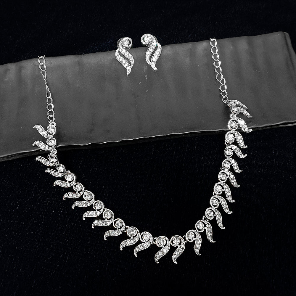 Midas Touch Silver Plated Necklace Set