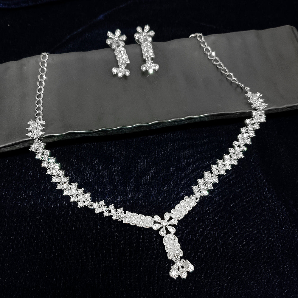 Midas Touch Silver Plated Necklace Set