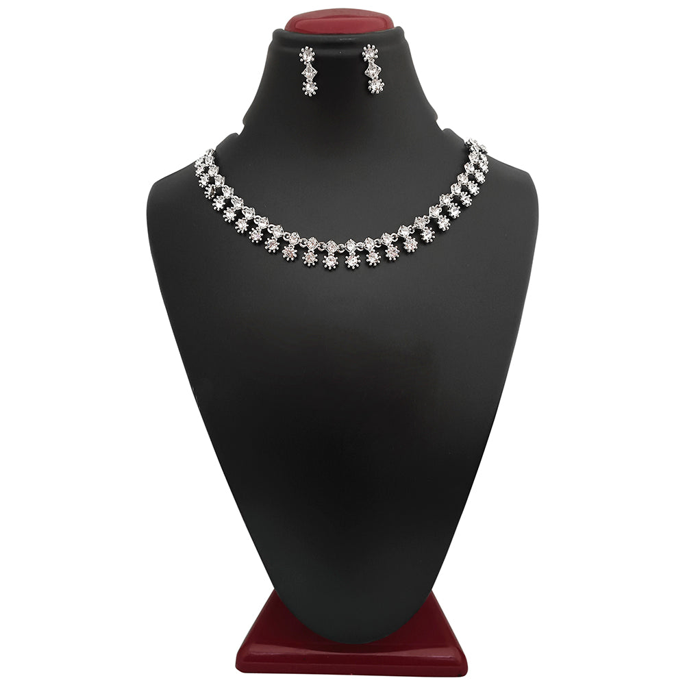 Midas Touch Silver Plated Necklace Set