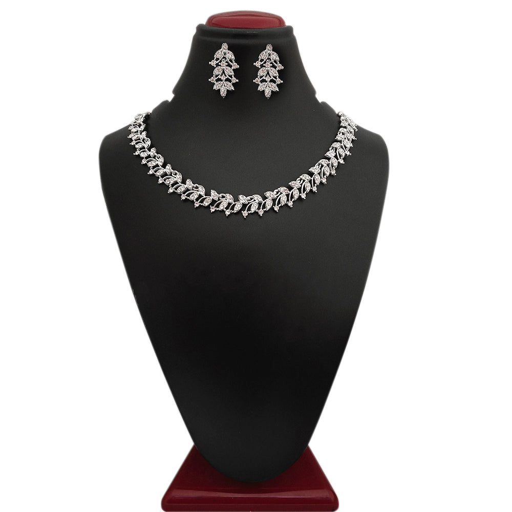 Midas Touch Silver Plated Necklace Set