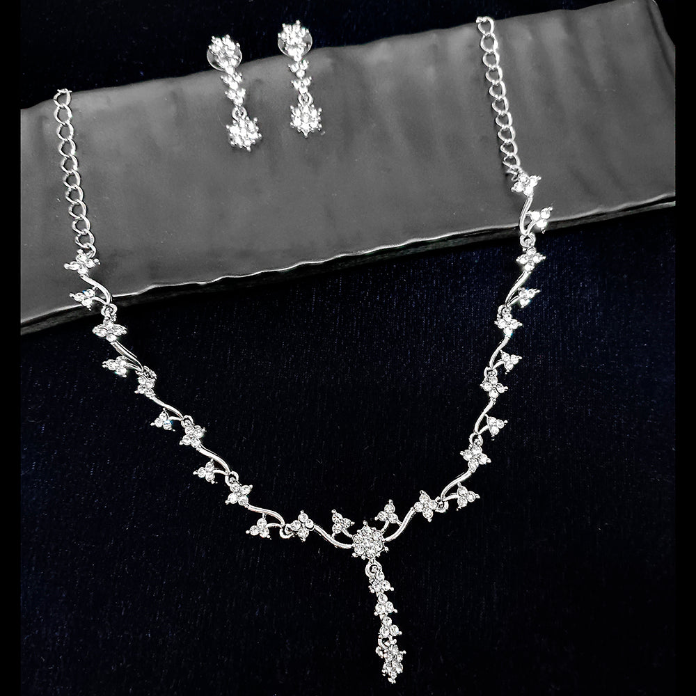 Midas Touch Silver Plated Necklace Set