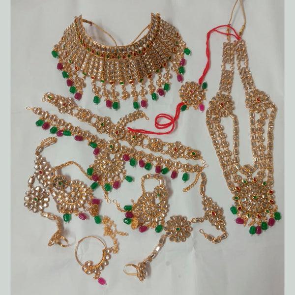 Neetu Art  Kundan Stone Bridal Jewellery Set for Women