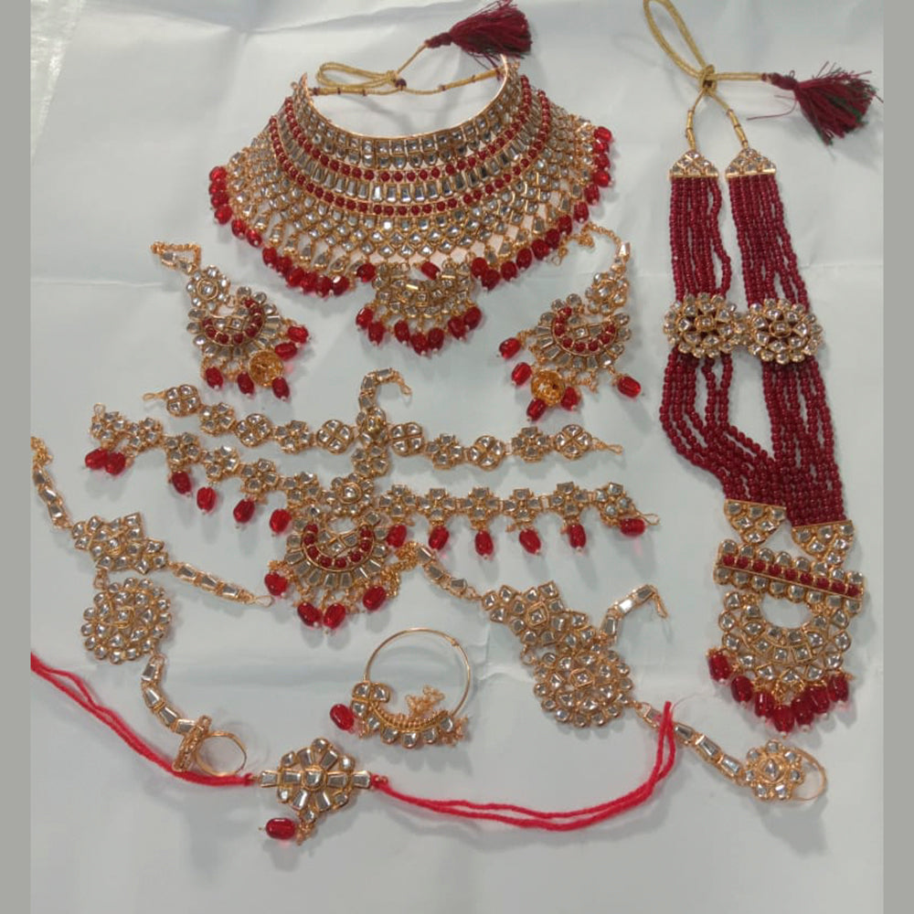 Neetu Art Gold Plated Bridal Jewellery Set