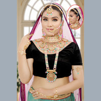 Neetu Art Gold Plated Bridal Necklace Set