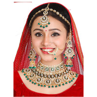 Neetu Art Gold Plated Kundan Stone Bridal Necklace Set