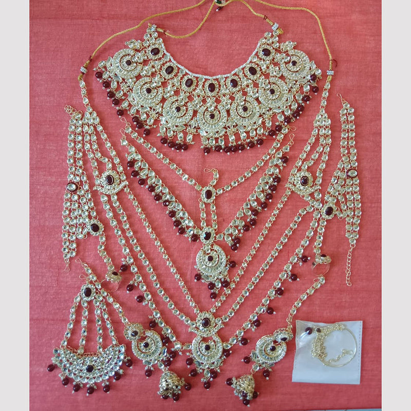 Neetu Art Gold Plated Bridal Necklace Set