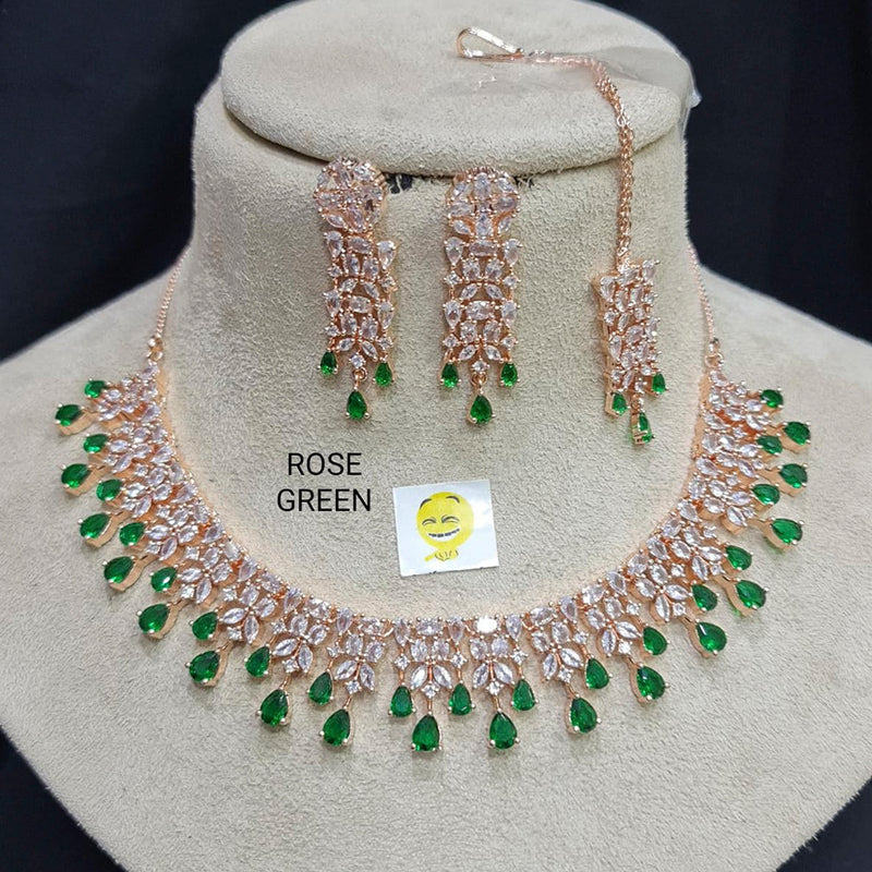 Manisha Jewellery American Diamond Necklace Set