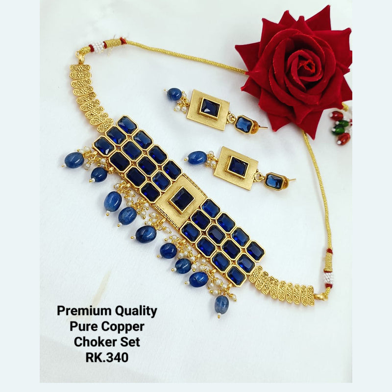 Manisha Jewellery Crystal Stone Choker Necklace Set