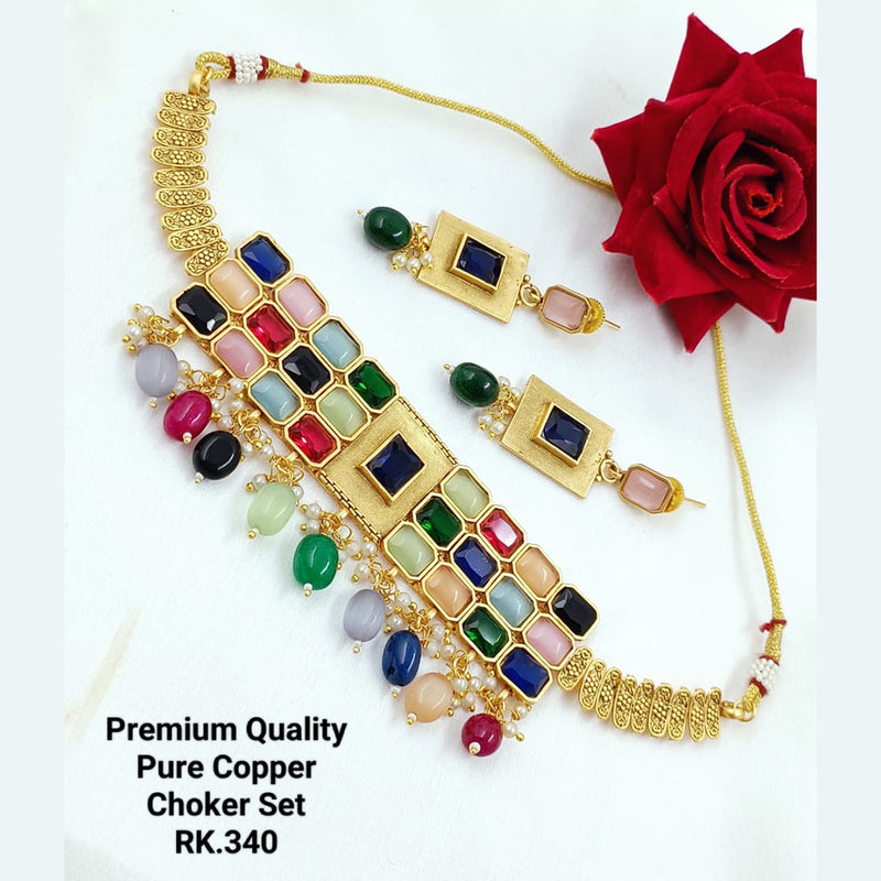 Manisha Jewellery Crystal Stone Choker Necklace Set