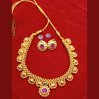 Manisha Jewellery Gold Plated Necklace Set