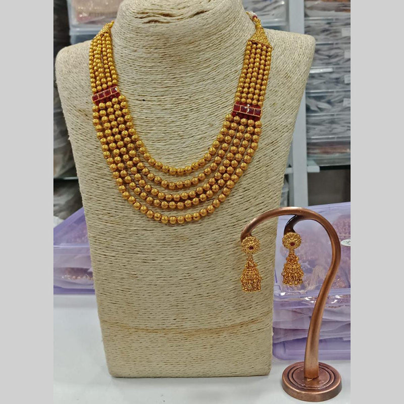 Manisha Jewellery Gold Plated Long Necklace Set