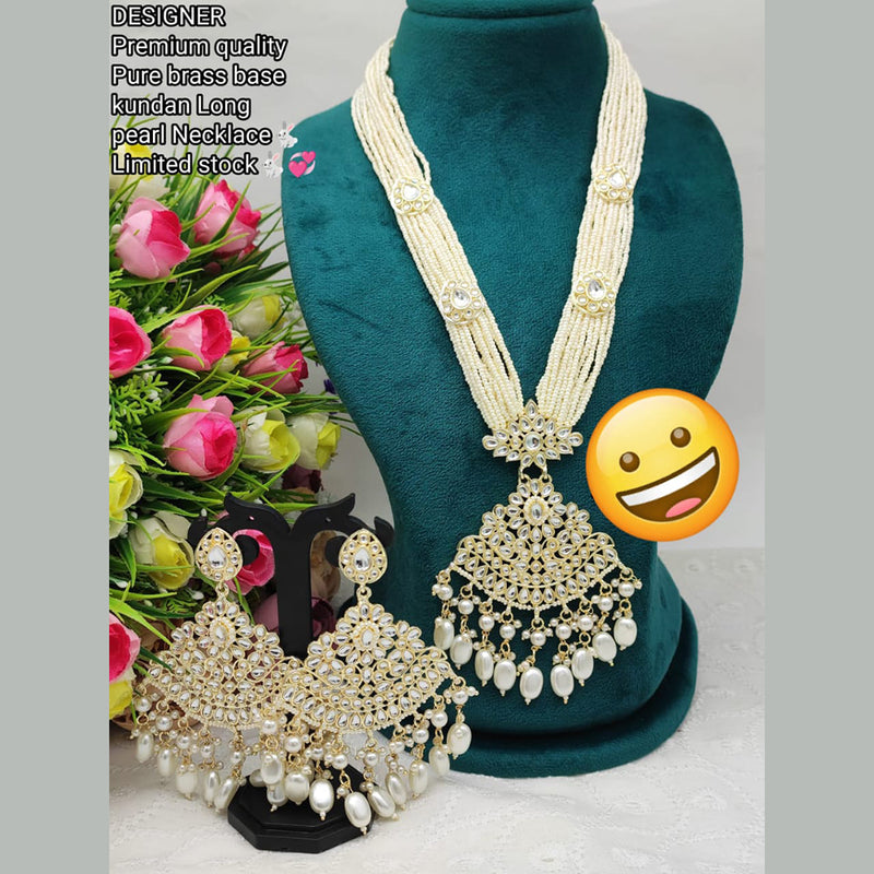 Manisha Jewellery Gold Plated Pearl Necklace Set