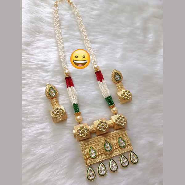 Manisha Jewellery Gold Plated Long Necklace Set