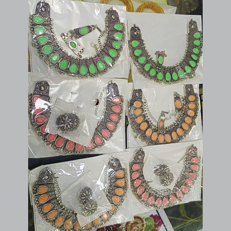 Manisha Jewellery Oxidisied Necklace Set
