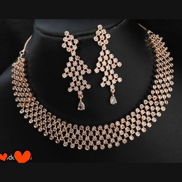 Manisha Jewellery American Diamond Necklace Set