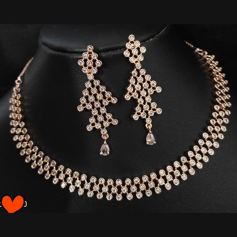 Manisha Jewellery American Diamond Necklace Set