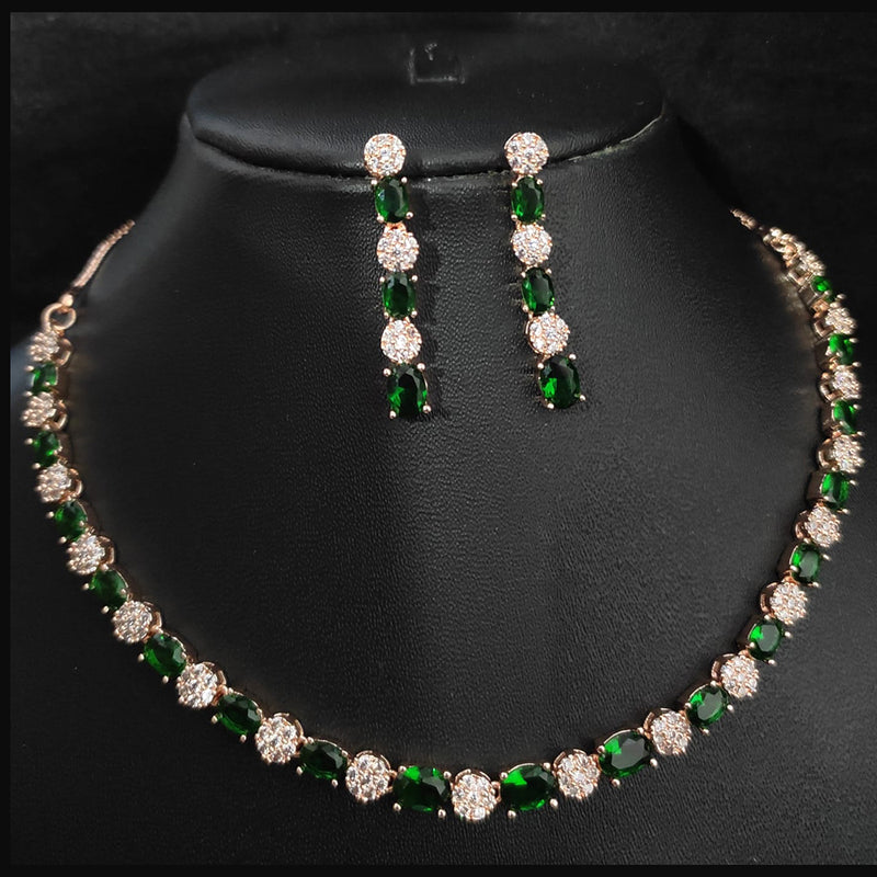 Manisha Jewellery American Diamond Necklace Set