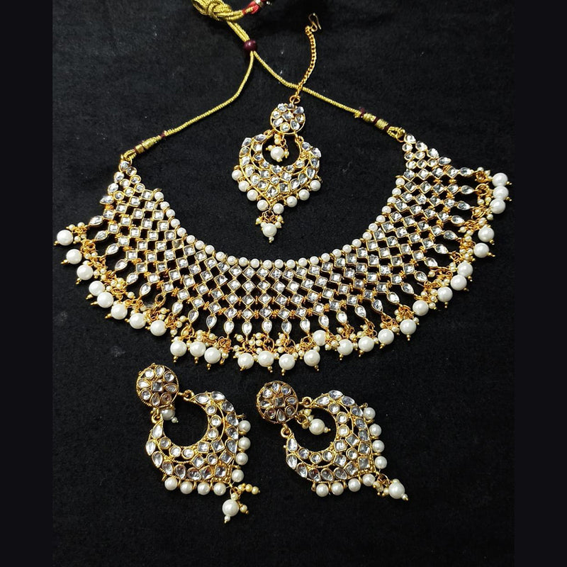 Manisha Jewellery Gold Plated Austrian Stone Necklace Set