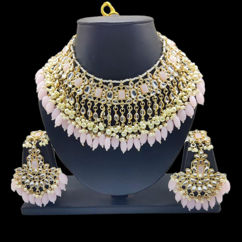 Manisha Jewellery Gold Plated Choker Necklace Set