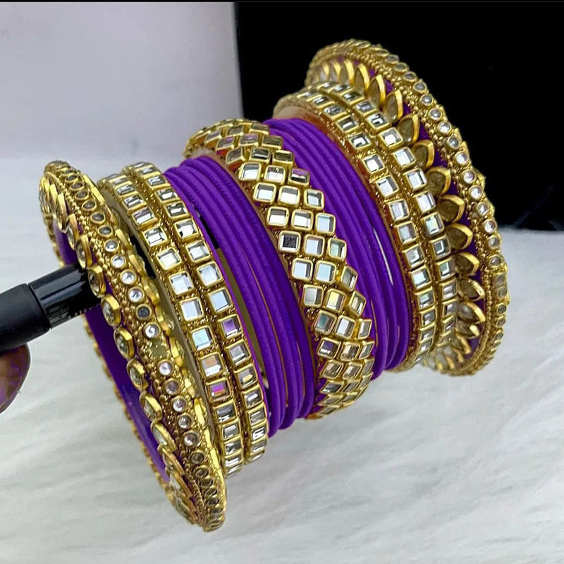 Manisha Jewellery Gold Plated Bangles Set