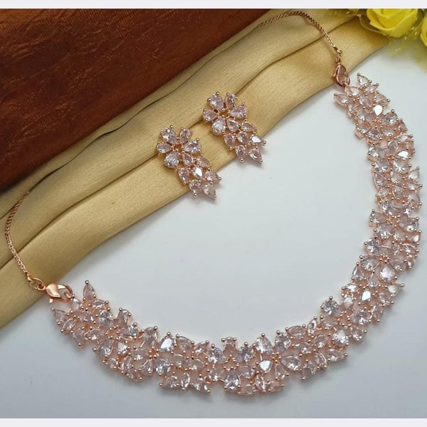 Manisha Jewellery American Diamond Necklace Set