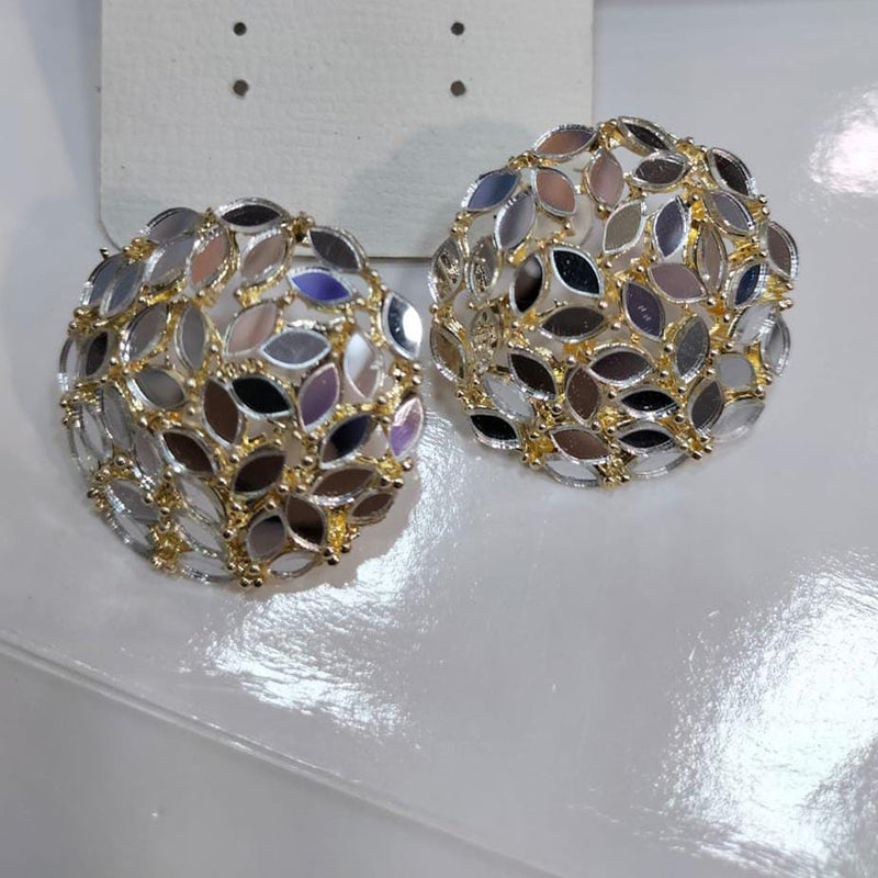 Manisha Jewellery Gold Plated Mirror Stud Earrings