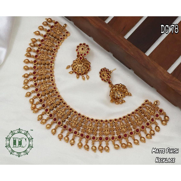 Manisha Jewellery Pearl Gold Plated Choker Necklace Set