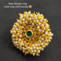 Manisha Jewellery Gold Plated Adjustable Ring