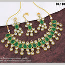 Manisha Jewellery Gold Plated Ad Stone Necklace Set