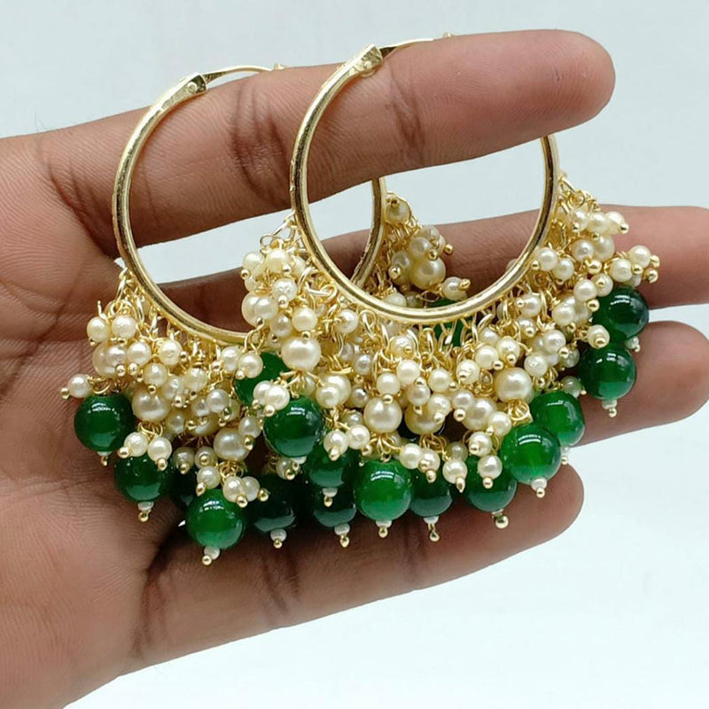 Manisha Jewellery Gold Plated Pearl Dangler Earrings