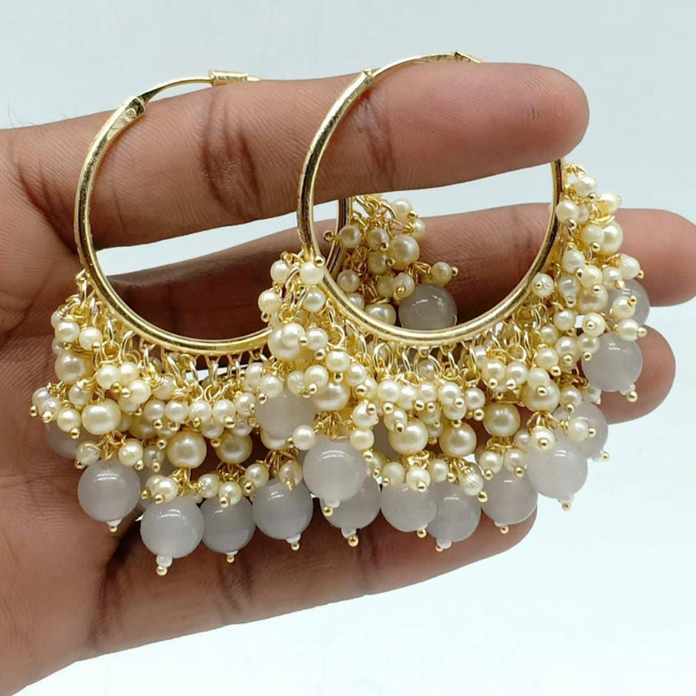 Manisha Jewellery Gold Plated Pearl Dangler Earrings