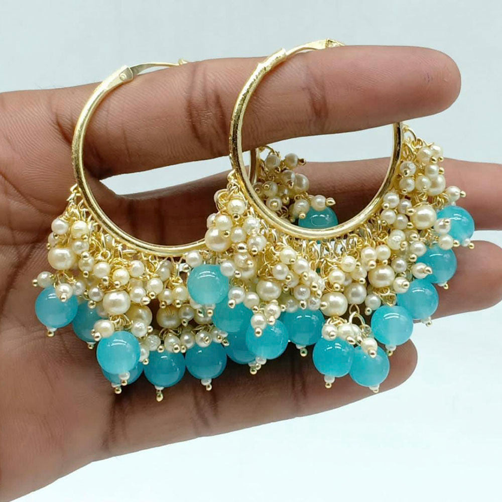 Manisha Jewellery Gold Plated Pearl Dangler Earrings