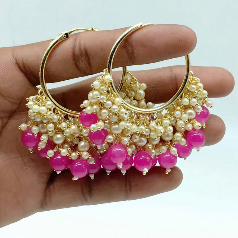 Manisha Jewellery Gold Plated Pearl Dangler Earrings