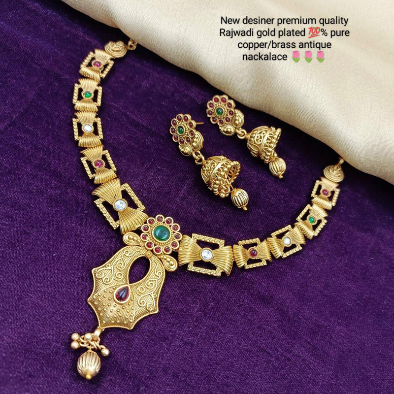 Manisha Jewellery Gold Plated Traditional Necklace Set