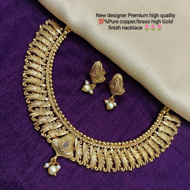 Manisha Jewellery Gold Plated Traditional Necklace Set