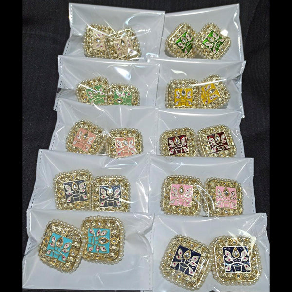 Manisha Jewellery Kundan Stone Stud Earrings
