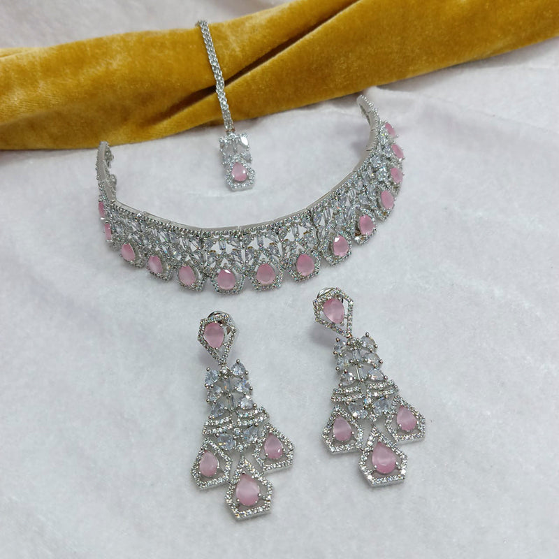 Manisha Jewellery American Diamond Necklace Set