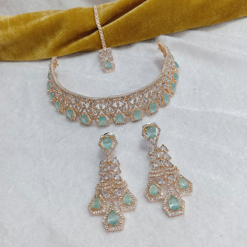 Manisha Jewellery American Diamond Necklace Set