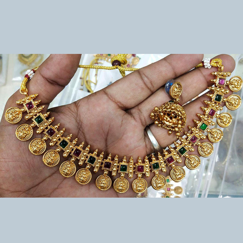 Manisha Jewellery Pota Stone Necklace Set