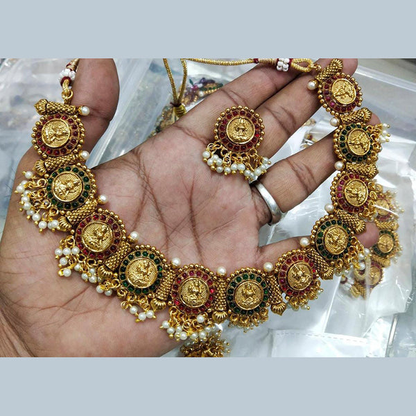 Manisha Jewellery Pota Stone Necklace Set